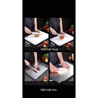 THỚT INOX 304 CAO CẤP 2 MẶT- 4 LỚP