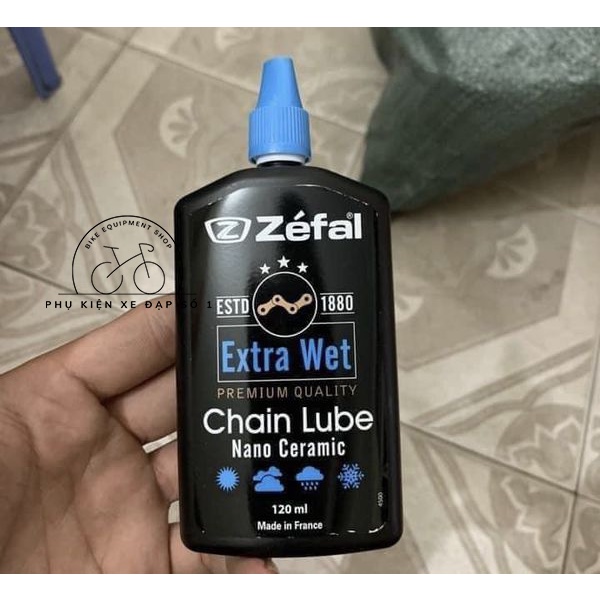 DẦU TRA XÍCH XE ĐẠP ZEFAL CERAMIC EXTRA WET LUBE 120ml
