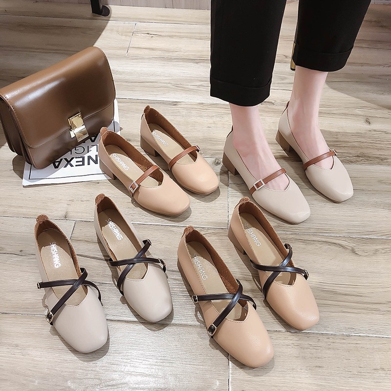 Giày Cao Gót Mũi Nhọn Thời Trang 2021 Cho Nữ