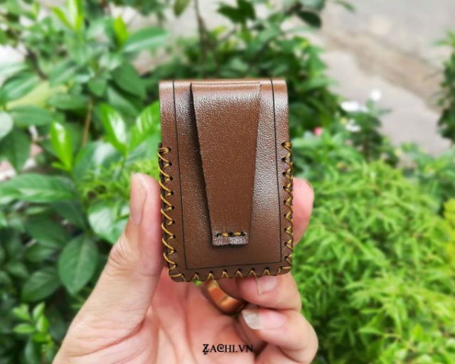 [Real Leather] Bao da zippo, bao đựng zippo, bao zippo da bò handmade - Zachi ZP225