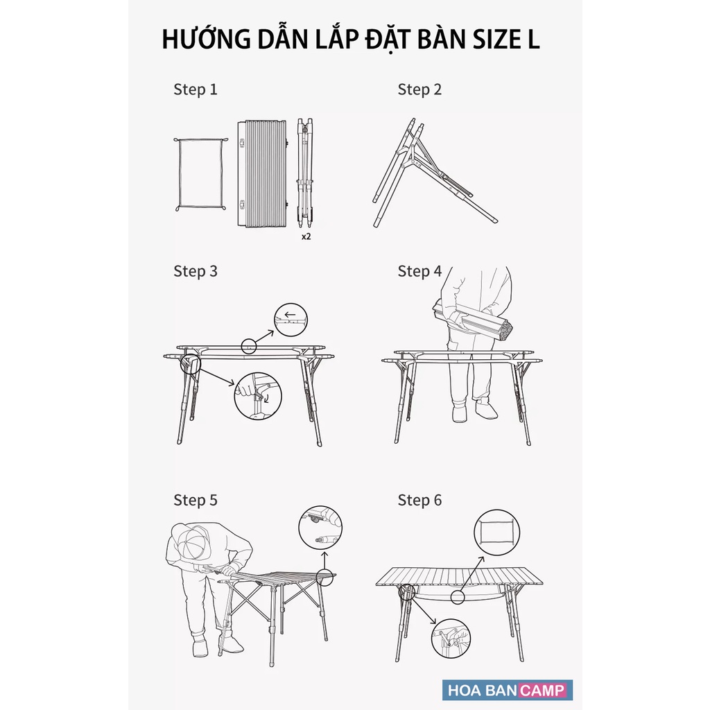 Bàn Dã Ngoại Vintage NatureHike NH19Z003-D | MW03