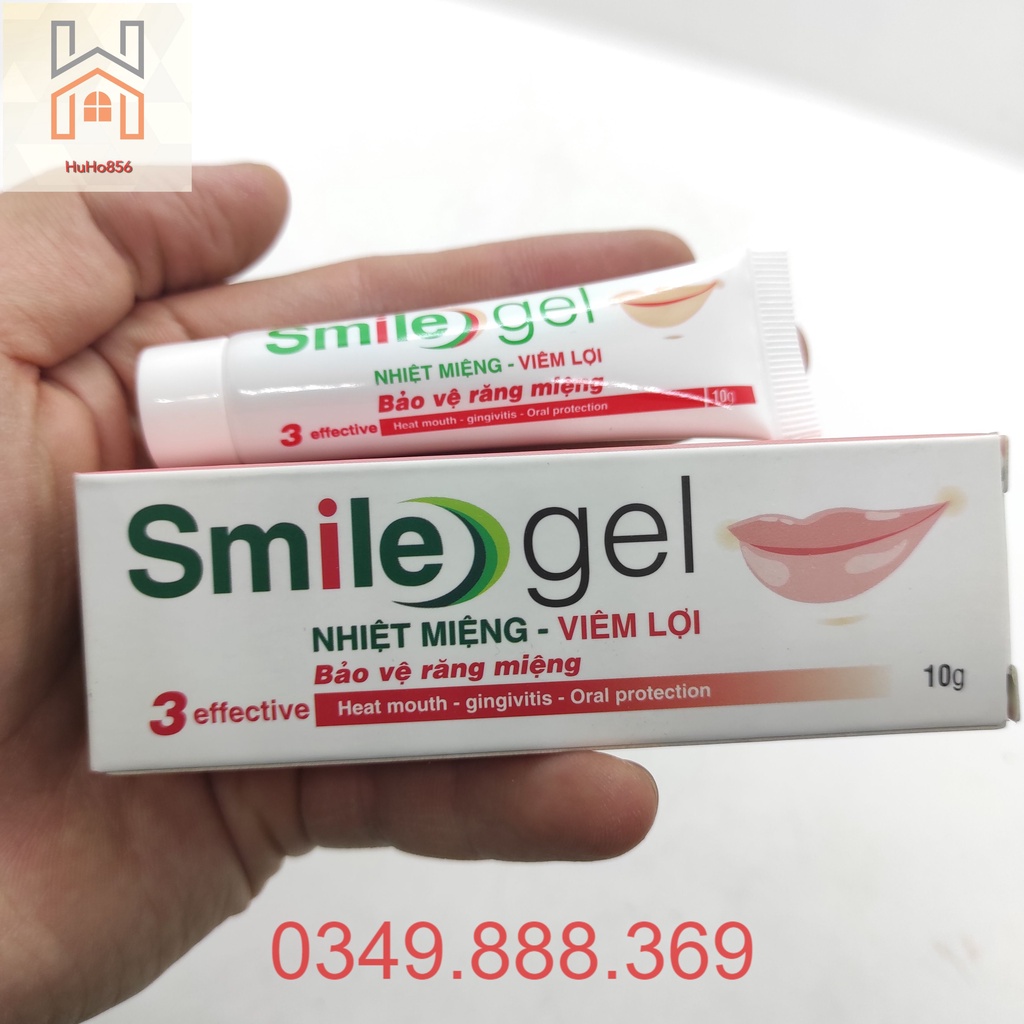 [Chính hãng] Nhiệt Miệng Smile Gel - Hỗ Trợ Viêm Lợi, Bảo Vệ RĂng Miệng - Tuýp 10g