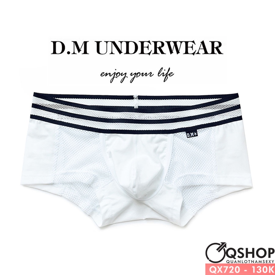Quần lót boxer thun lưới lỗ thoáng mát QSHOP QX720