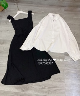 Set áo sơmi + yếm dài ( note hoặc ib chọn size )