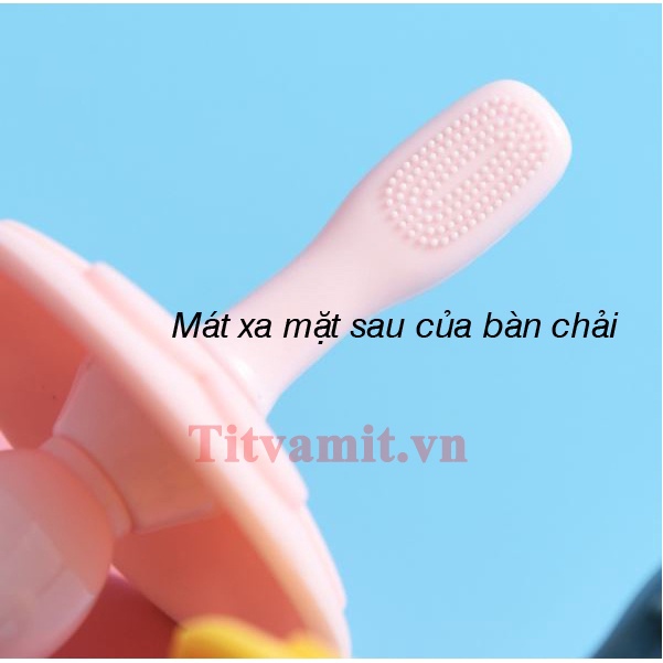 Bàn Chải Silicon Cho Bé, Bàn Chải Tập Đánh Răng Cho Bé, Chải Sạch Răng Và Matxa Nướu