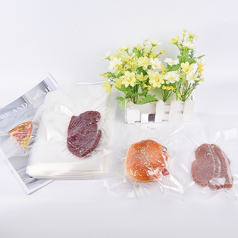 Set 100 Túi Hút Chân Không Thực Phẩm Một Mặt Nhám Size 20x25cm Tiện Lợi Dày Dặn