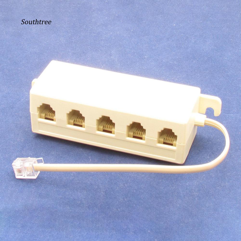 Đầu nối chia dây cáp điện thoại 5 cổng RJ11