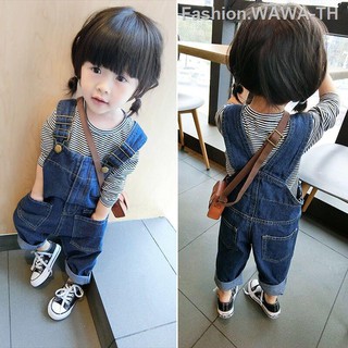 Quần áo trẻ em jean bé trai cho và gái Yếm denim mềm