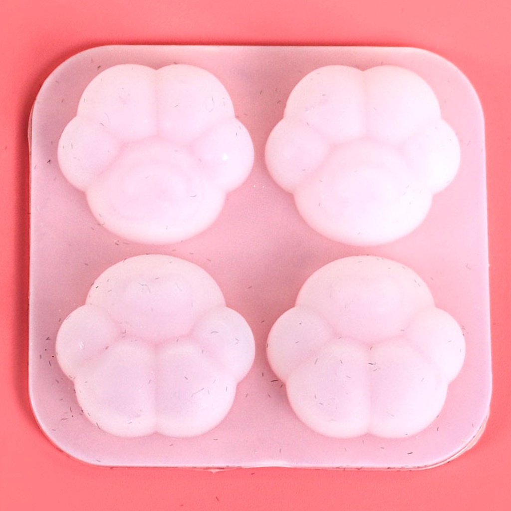 Khuôn Silicone Hình Dấu Chân Chó Cách Nhiệt Linh Hoạt Diy