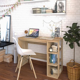 Bàn làm việc, máy tính hiện đại thông minh gỗ sồi Mỹ.GP73