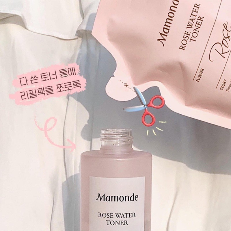 TÚI REFILL TONER MAMONDE HOA HỒNG 250ML