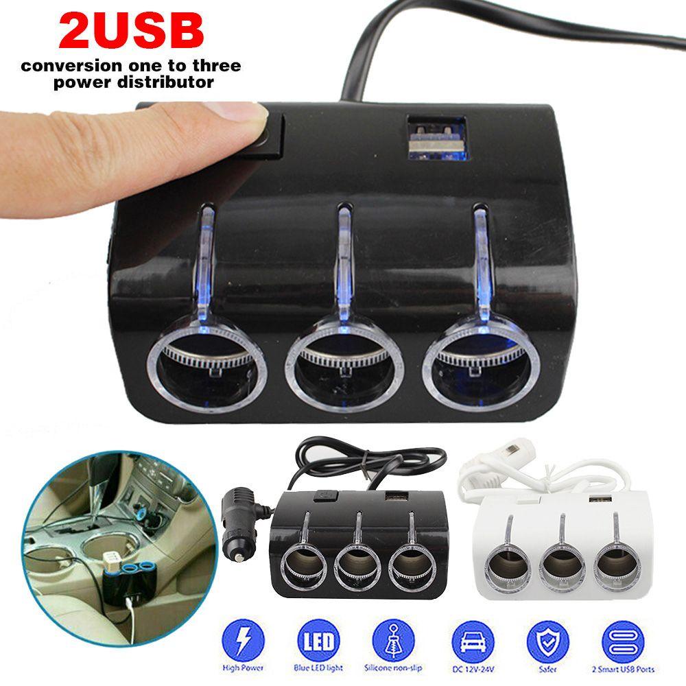 Bộ Chia 3 Cổng Sạc U SB Cho Xe Hơi