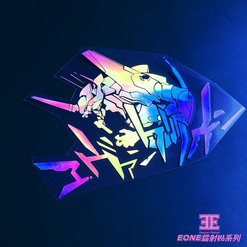 Miếng dán trang trí họa tiết Evangelion cá tính