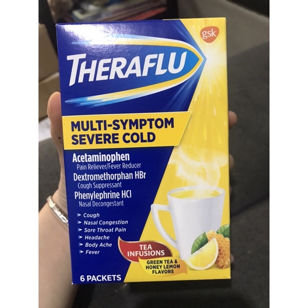 Theraflu  hộp 6 gói của Mỹ