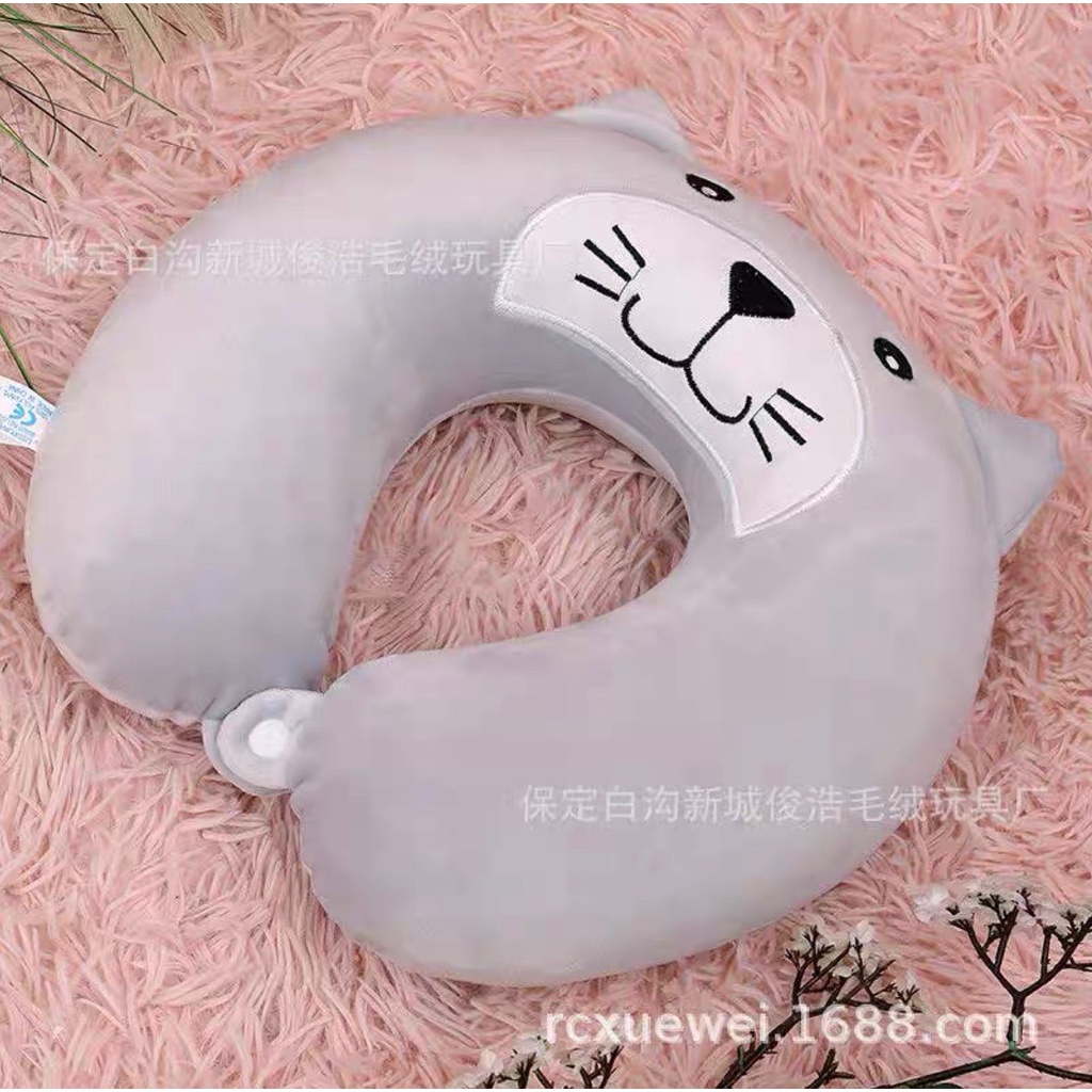 Gối chữ u tựa cổ cao su non văn phòng, gối tựa cổ máy bay,tựa cổ ô tô du lịch