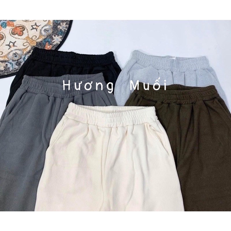 Quần BOOM trơn chất tăm dày dặn - hàng QC