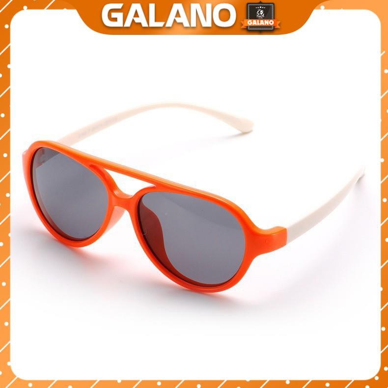 Kính mát cho bé GALANO mắt kính chống tia UV gọng dẻo siêu bền chống vỡ FGK-001172