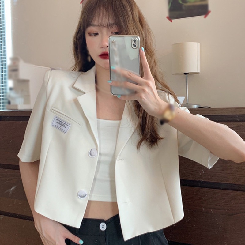 Áo Khoác Vest Tay Lửng Thời Trang Dành Cho Nữ