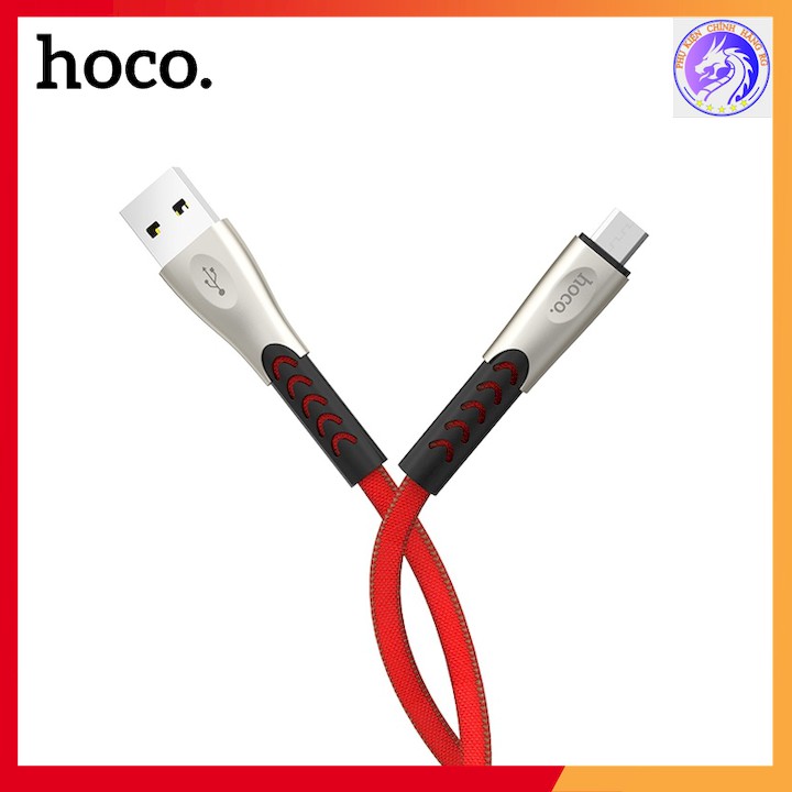 CÁP SẠC NHANH DÂY DÙ MICRO 2.4A HOCO U48 - DÀI 1.2M