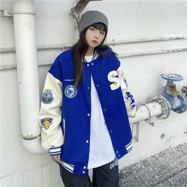 Áo Khoác Bomber Dù Unisex Thêu Chữ S Ulzzang Nữ Nhiều Mẫu Hot Áo Bomber Dù 2 Lớp Lên From Mặc Siêu Đẹp