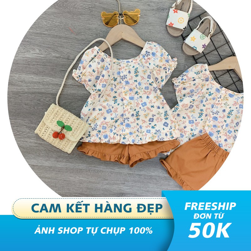 SET VÁY HOA cho bé chất thô mềm mát, lên dáng cực xinh