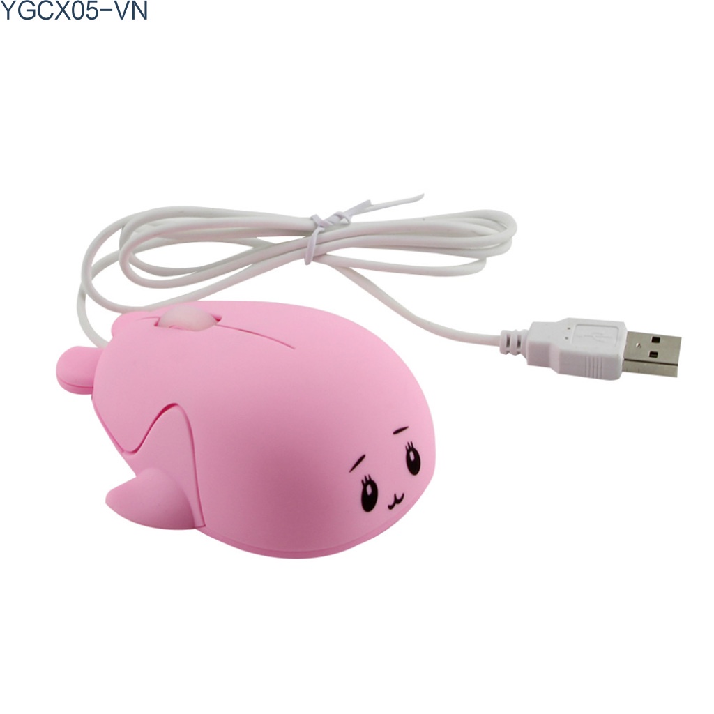 Chuột Máy Tính Có Dây Usb Hình Cá Heo Hoạt Hình 3d Vui Nhộn | BigBuy360 - bigbuy360.vn