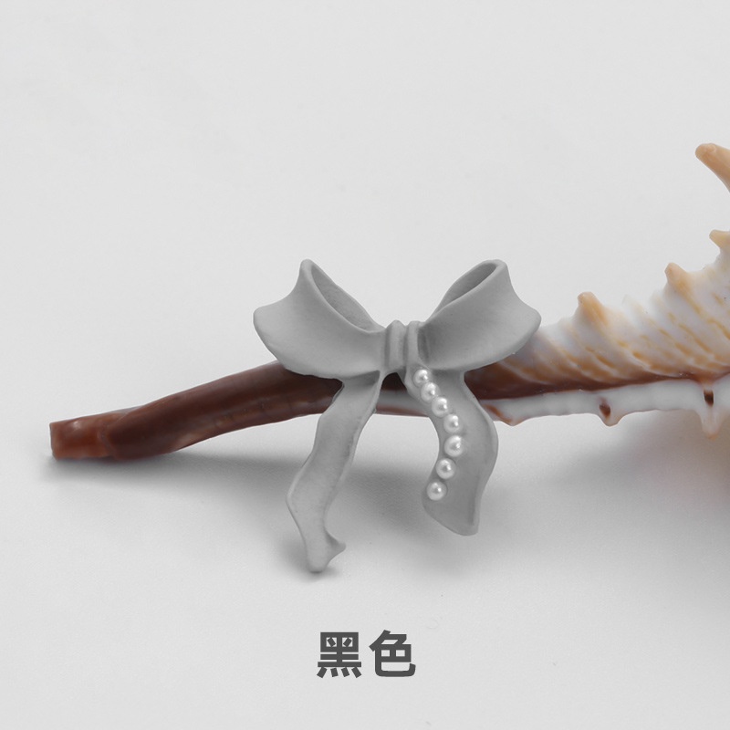 Phụ Kiện Trang Trí Móng Tay Hình Bướm Màu Vàng Và Ngọc Trai Phong Cách Hàn Quốc