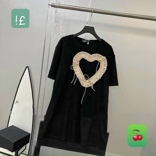 đầm suông nơ bèo phối dây thừng xinh chất cotton mềm mịn