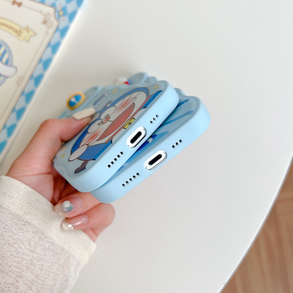 Ốp Điện Thoại TPU Họa Tiết Hoạt Hình Doremon Dễ Thương Chống Trầy / Rơi Cho IPhone 11 13 12 Pro Max