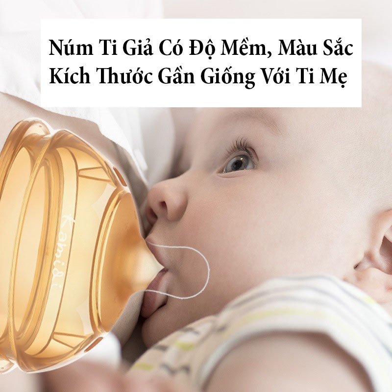 Núm Ti Kamidi, Núm Uống Nước Kamidi Chính Hãng Chất Liệu Silicon Cao Cấp Babyjoy Mart