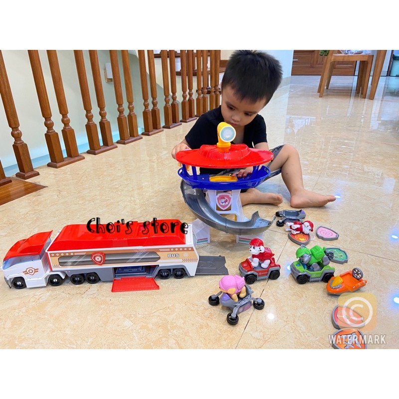 XE CHÓ CỨU HỘ, THÁP CHÓ CỨU HỘ PAW PATROL CÓ NHẠC