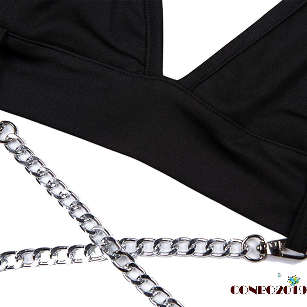 Áo Lửng Hai Dây Cổ Sâu Phong Cách Quyến Rũ Dành Cho Nữ