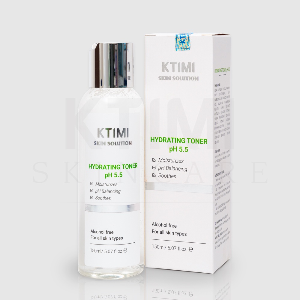 Nước hoa hồng Hydrating Toner KTIMI làm dịu và cân bằng độ pH cho da