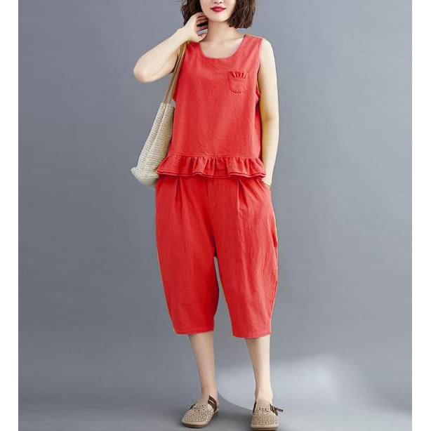 SET BỘ LỬNG BÈO COTTON MẶC NHÀBLUNG
