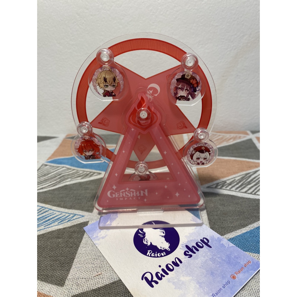 Mô Hình Standee Acrylic Mica Vòng Đu Quay Genshin Impact siêu dễ thương