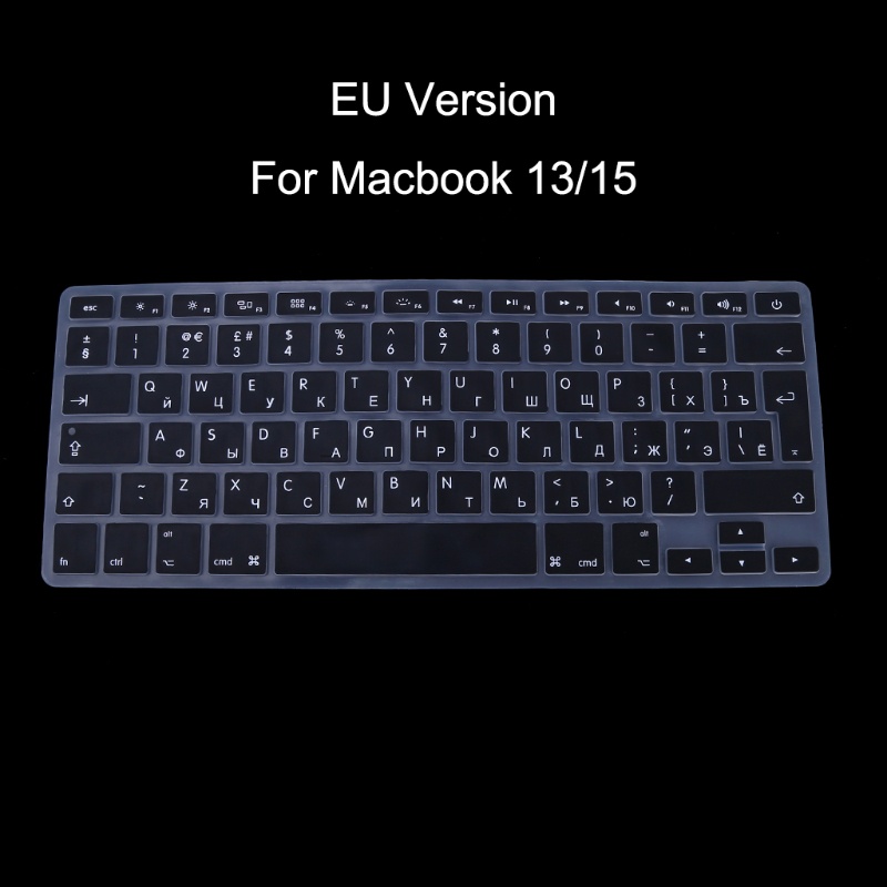 Rx Vỏ Silicon Bảo Vệ Bàn Phím Máy Tính Apple Macbook Air Pro 13 15 Phiên Bản Nga