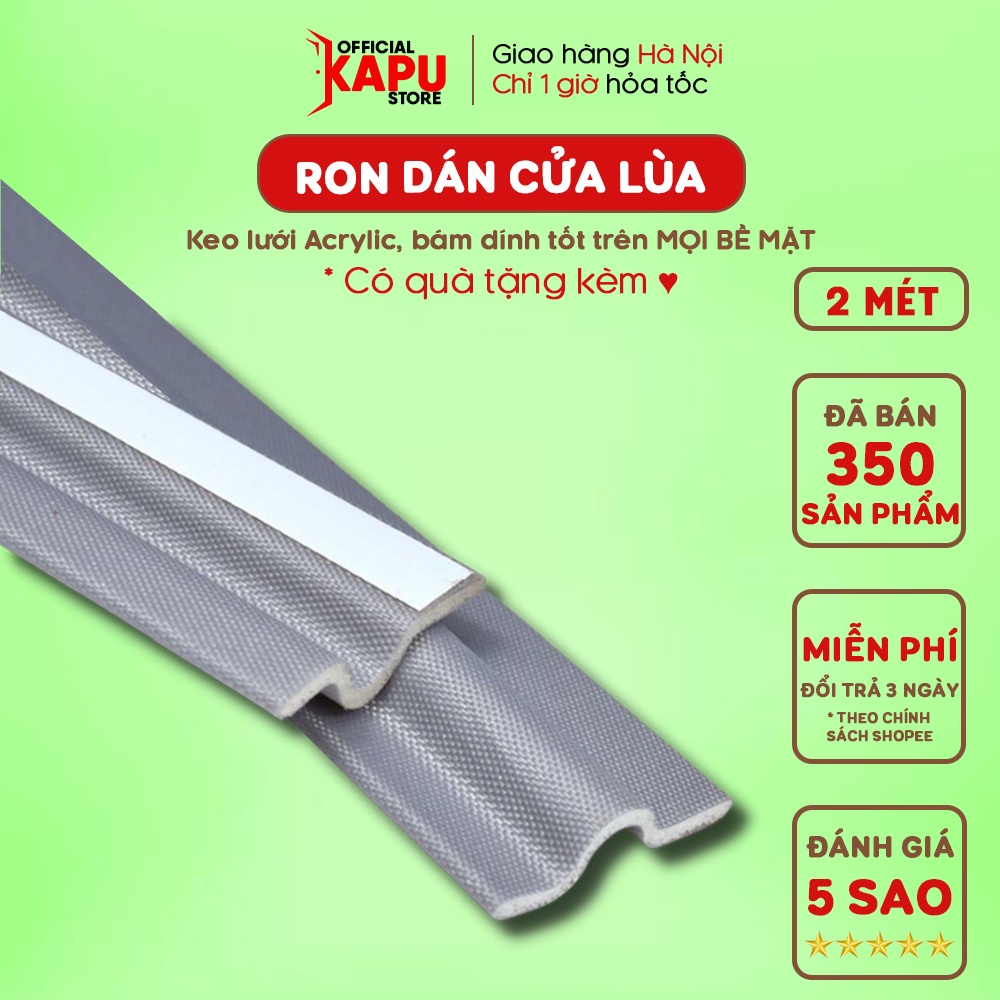 Nẹp cửa sổ chống gió lùa, ron cửa cản bụi CS2 dùng cho cửa nhôm kính kéo, đẩy - KAPU