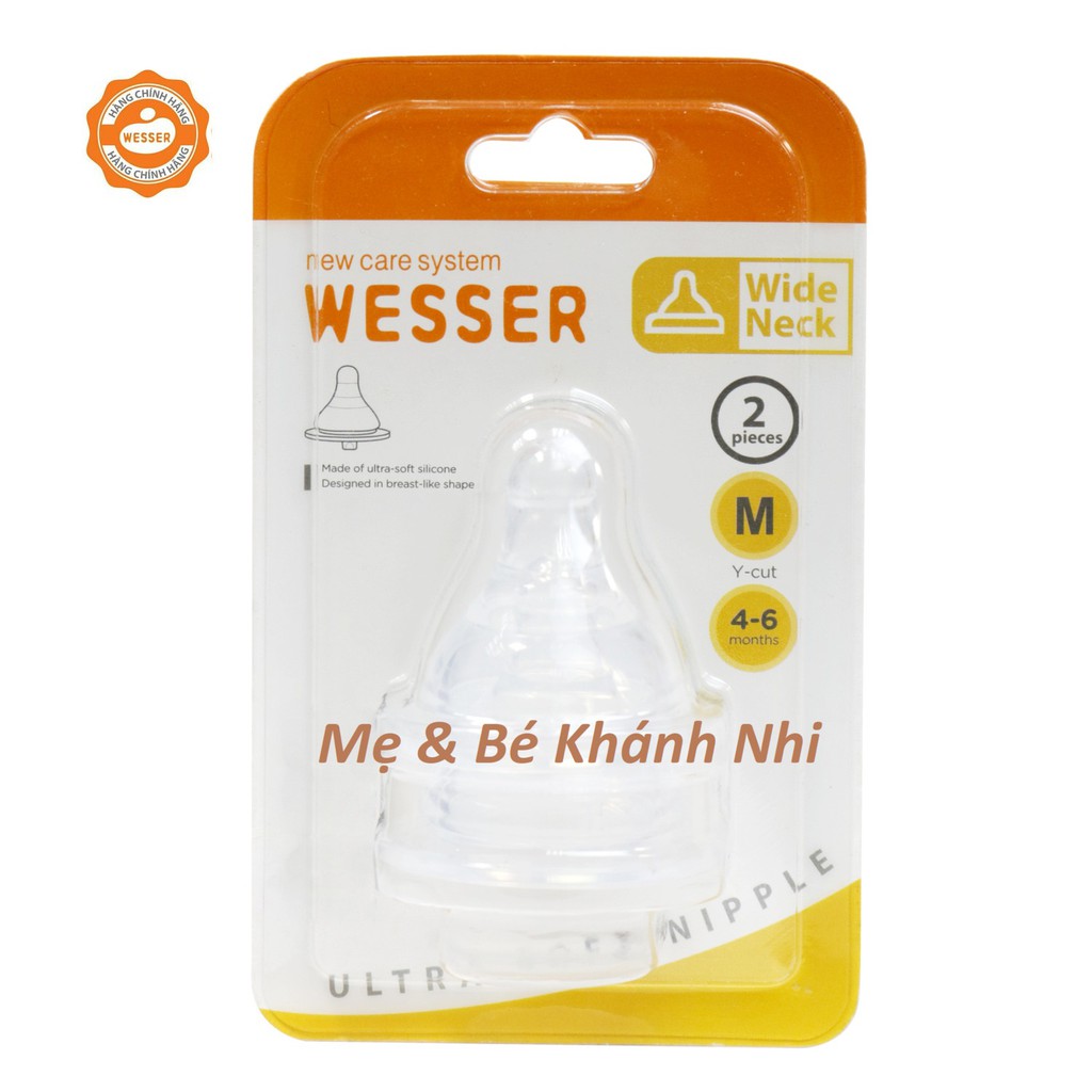 [Mã 267FMCGSALE giảm 8% đơn 500K] Bình Sữa Wesser Cổ Rộng PPSU 180ml  FREESHIP  Bình Sữa Cổ Rộng Wesser PPSU 180ml