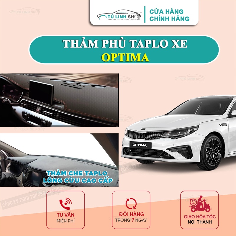 Thảm taplo OPTIMA bằng lông Cừu 3 lớp hoặc Da vân Cacbon