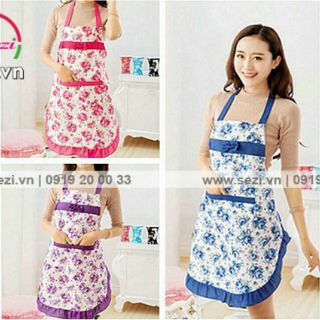 Tạp dề kiểu dâng váy Hàn Quốc