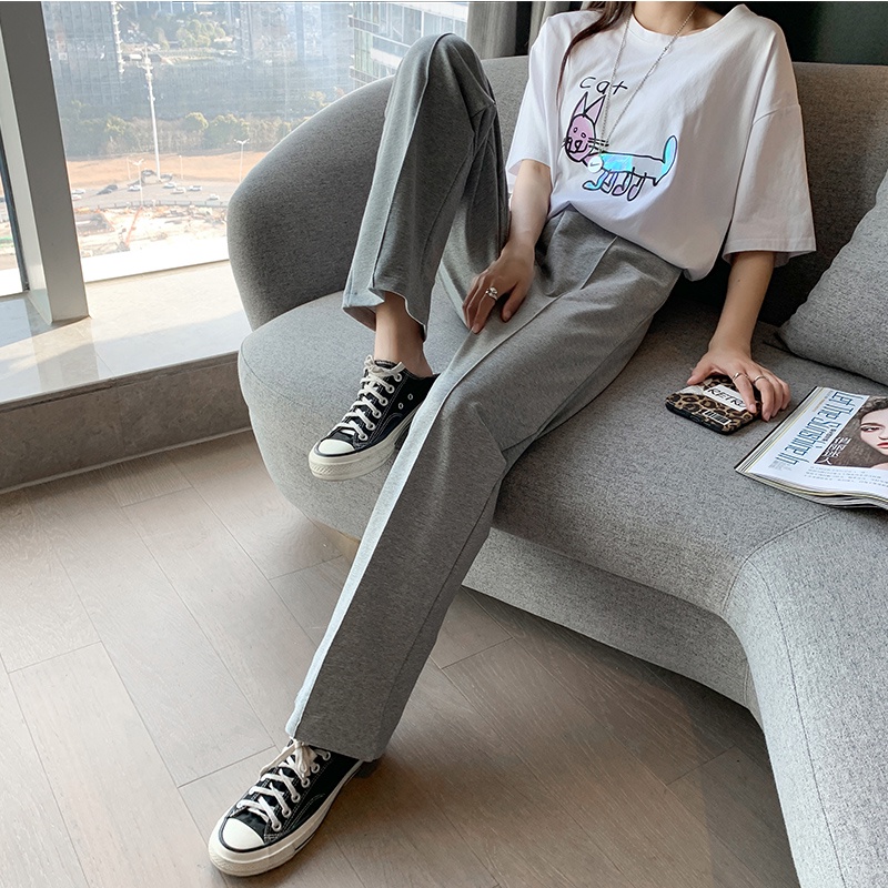 NRVP Quần thể thao ống rộng phong cách thời trang Hàn Quốc dành cho nam và nữ