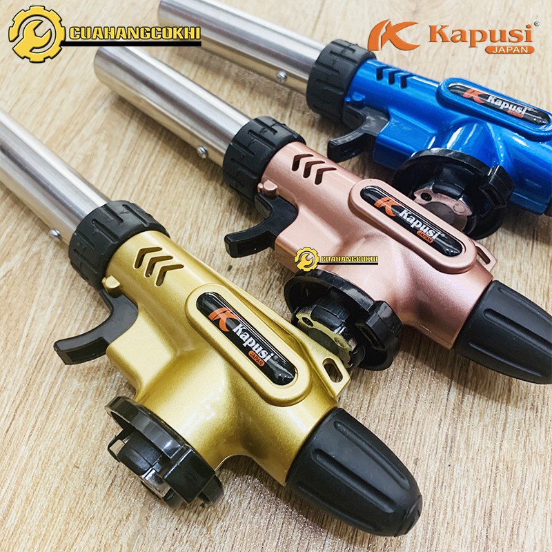 Đèn khò gas Kapusi tự động đánh lửa điều chỉnh to nhỏ - khò ga chuyên dụng khò nướng bánh thực phẩm và cho thợ sửa chữa