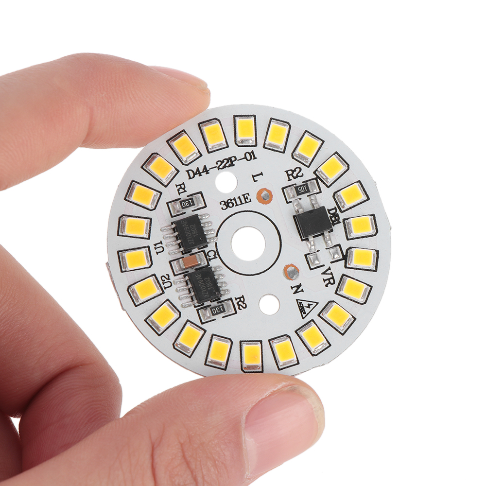 ❀SIMPLE❀ 1Pc Round 2835 SMD Warm White/White Light Plate LED Chip 15W 12W 9W 7W 6W 5W 3W New Smart IC Driver AC220V Bulb Lamp Bean/Multicolor