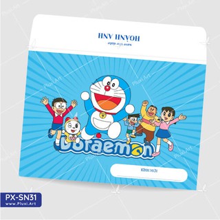  Thiệp thôi nôi –  Sinh nhật Doraemon Pluxi (PX_SN31)