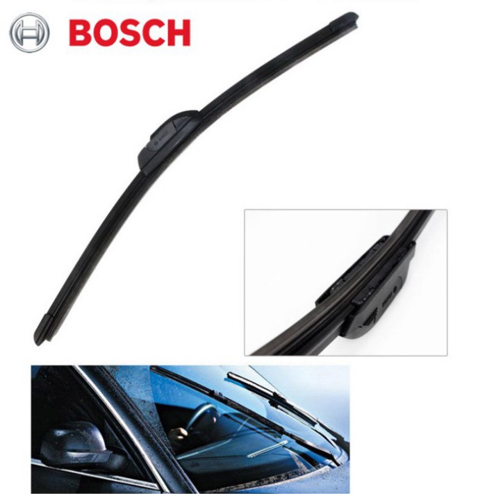 Sản Phẩm Cần gạt nước mưa ô tô xương mềm cao cấp thương hiệu Bosch. Kích thước từ 14 inch đến 26 inch - Hàng Chính Hãng 