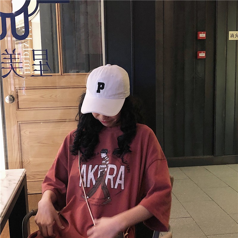 Xiaozhainv Áo thun form rộng tay ngắn thời trang | BigBuy360 - bigbuy360.vn