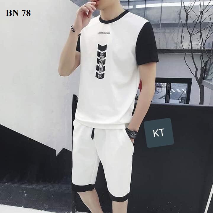 SET BỘ QUẦN ÁO THỂ THAO THUN LẠNH, SET BỘ ÁO NAM TAY LỠ chất liệu thun lạnh mền mịn in logo Đủ Size  - BN78 | BigBuy360 - bigbuy360.vn