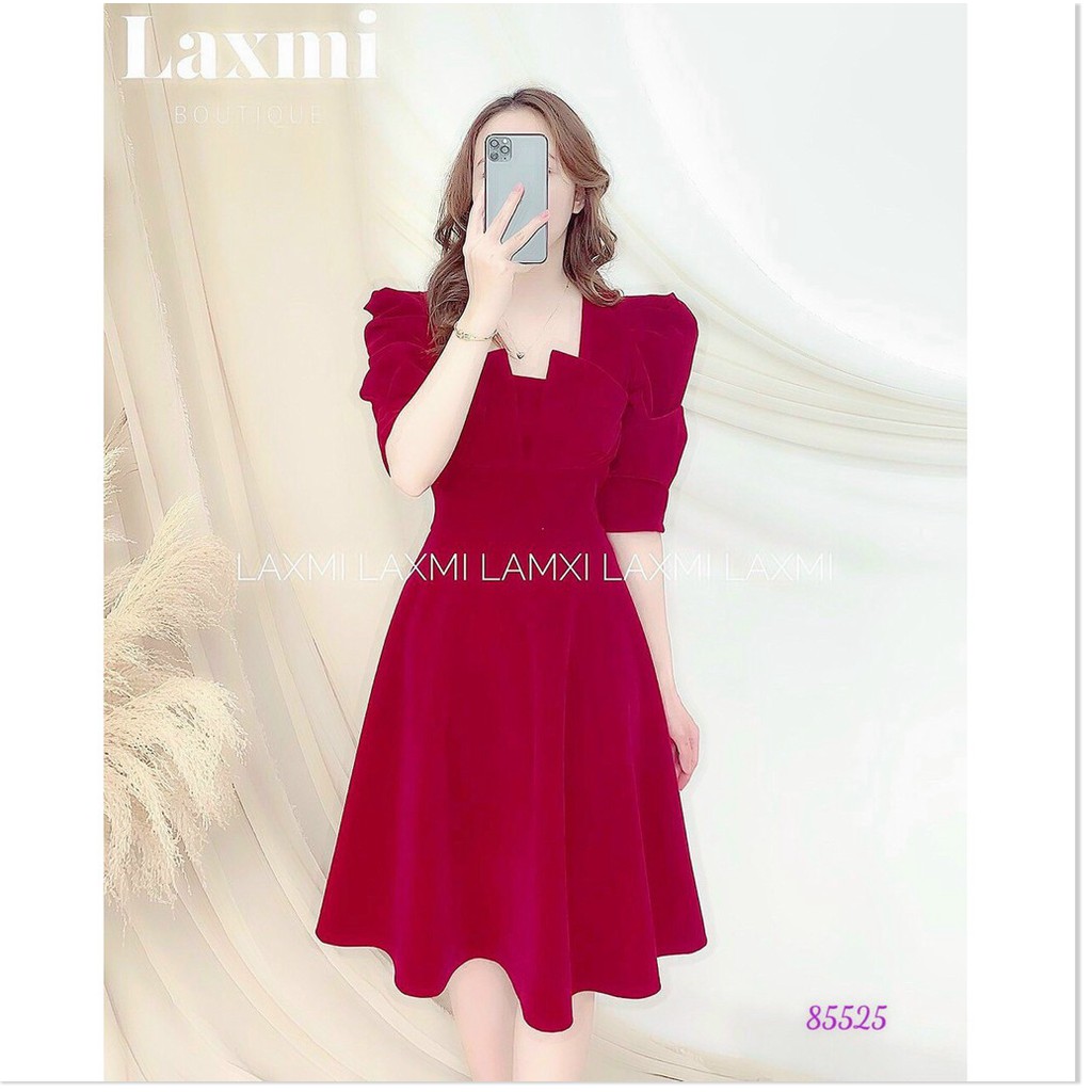 ĐẦM COTTON LẠNH,HỌA TIẾT TRƠN 2 MÀU XINH XẮN NHƯNG KHÔNG KÉM PHẦN SANG TRỌNG LANA FASHION