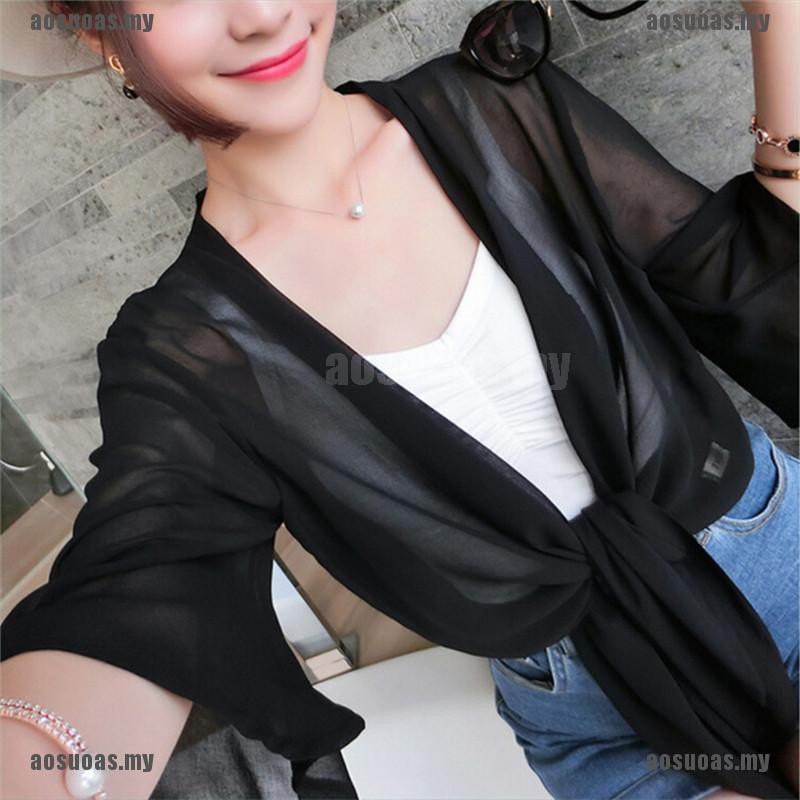 Áo Khoác Cardigan Chống Nắng Bằng Vải Chiffon | BigBuy360 - bigbuy360.vn