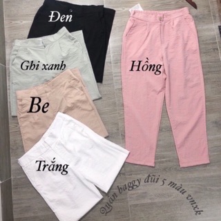 Quần baggy đũi khoá thật